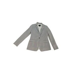 Banana Republic Gray Long & Lean Blazer Suit Jacket Women’s 4 Small Wool Blend